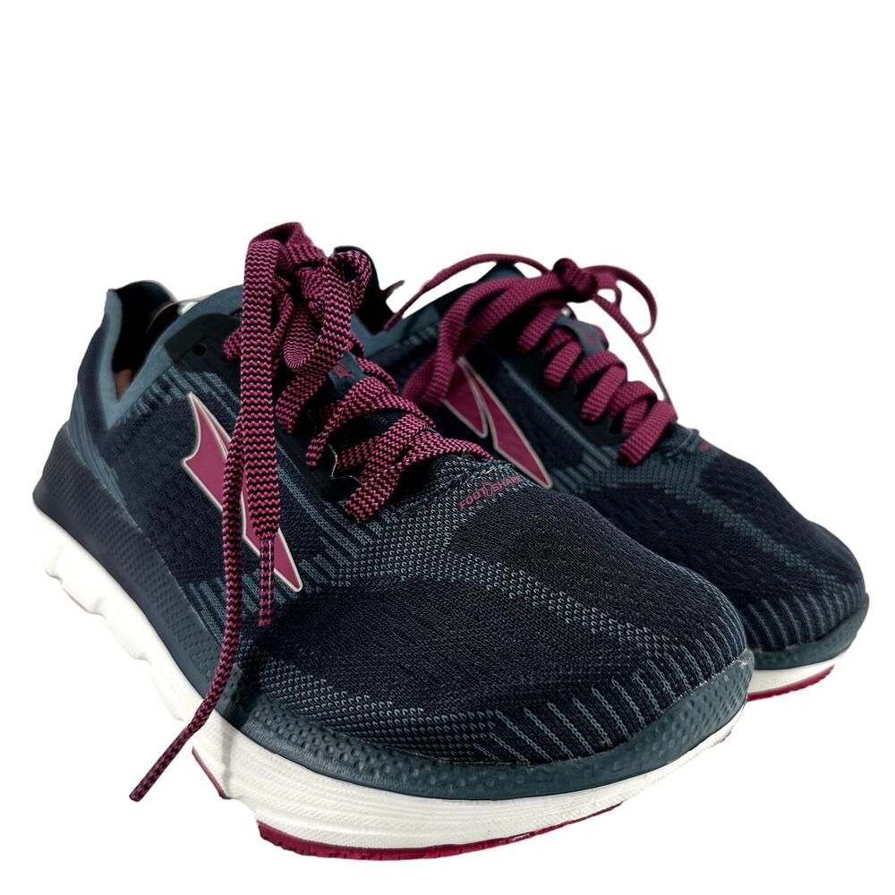 Altra Duo 1.5 Road Running Sneaker FootShape Low Top Lace Up Blue Pink 7